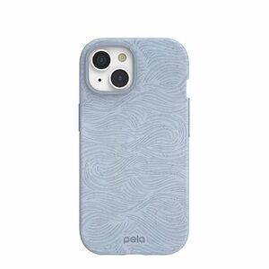 Pela Powder Blue Ebb & Flow Eco-Friendly iPhone 15 Case